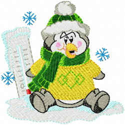Pinguins Embroidery Design 10 Pinguins Embroidery Design 10